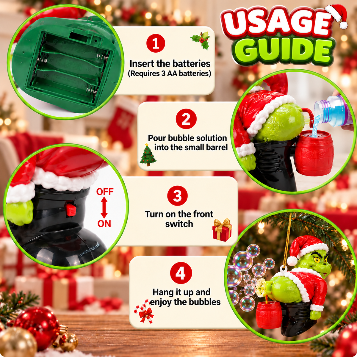 Christmas Farting Bubble Machine